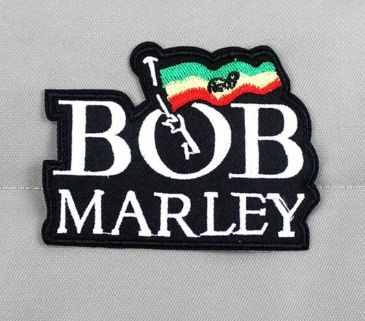 Bob Marley, music iron on patch