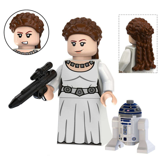 Princess Leia & R2D2 Custom Star Wars Minifigure